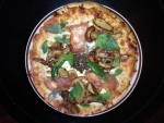 Pizza with Speck, Truffles & Sliced Porcini